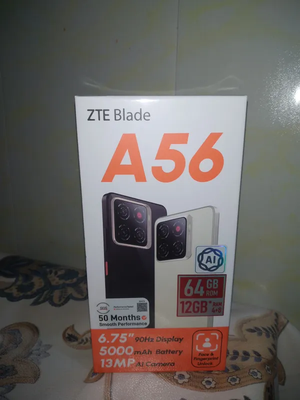 Продаётся нераспечатанный телефон ZTE A56 3