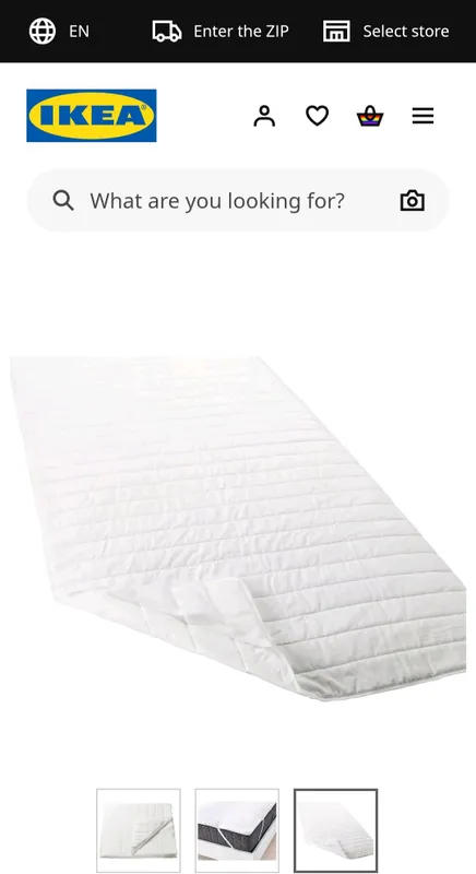 IKEA Angsvide 80×200 matras ustiga yopiladigan topper 2 IKEA Angsvide 80×200 matras ustiga yopiladigan topper 2