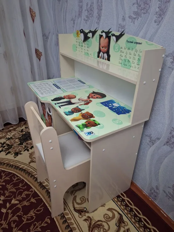 Детский парта стул — фото 1
