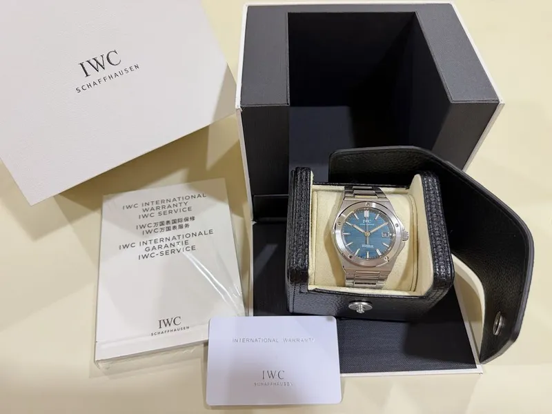 IWC Ingenieur 40mm Aqua Dial ref:328903 1