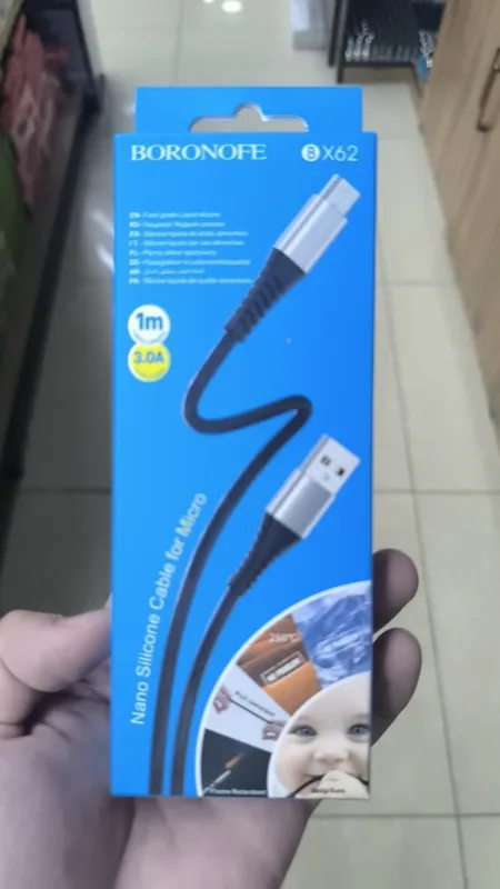 Type-C- Micro kabel, 120W tezkor zaryad, 1m. — фото 6