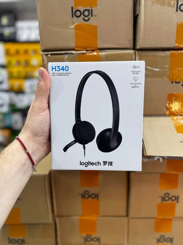 Проводные наушники Logitech H340 для звонков и встреч Проводные наушники Logitech H340 для звонков и встреч
