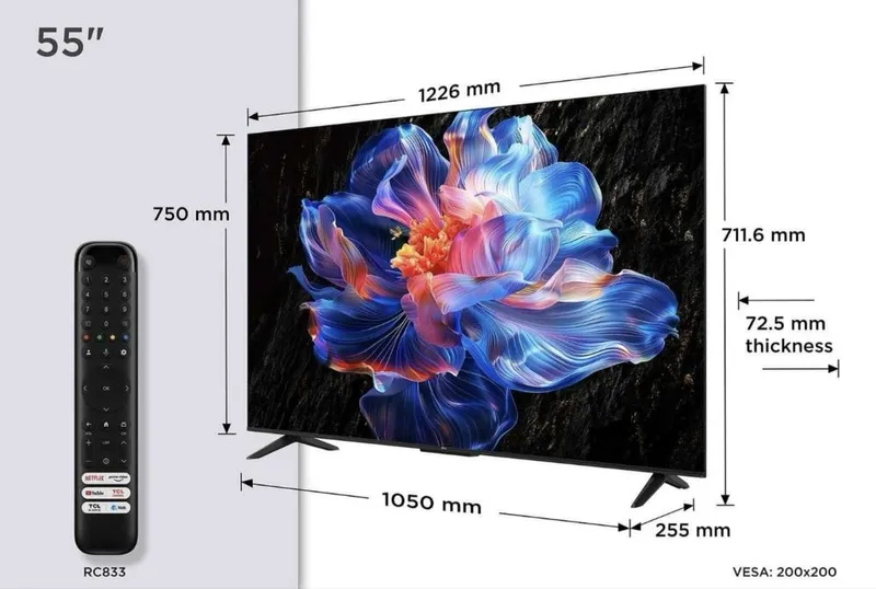 Tcl 55 65 75 Mini Led 144 Hz new 2026 madel