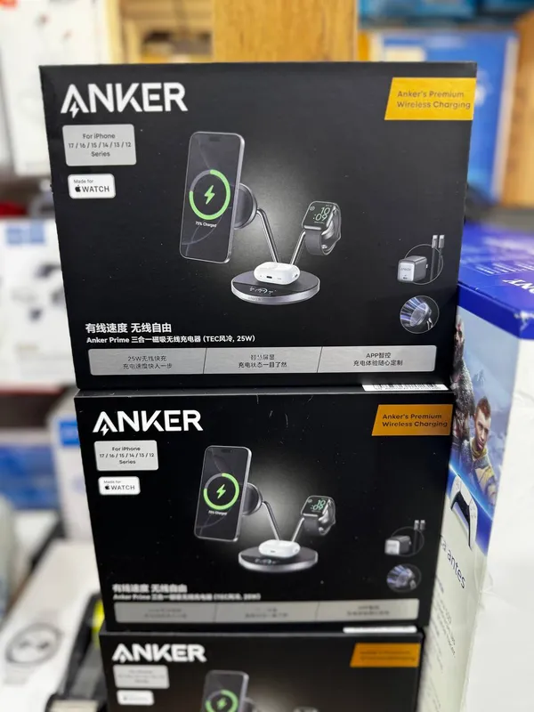 Anker 3 ta 1da (3in1) simsiz zaryadlovchi qurilma