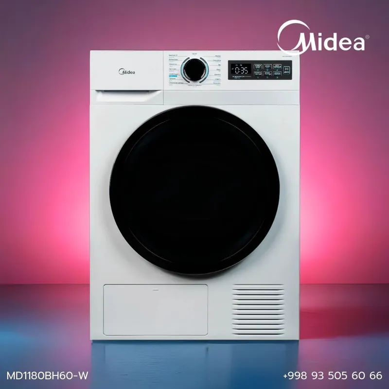 Сушильная машина Midea 8 кг MD1180BH60-W Белый
