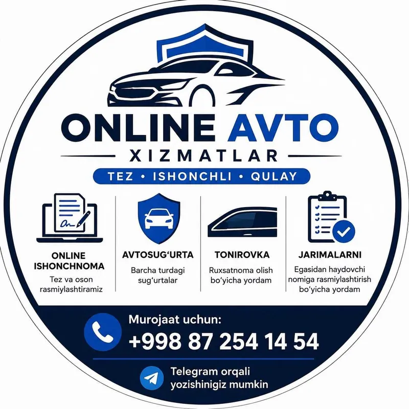 Avto xizmatlar | Sug'urta | Litsenziya | Tonirovka | Jarimalar 2