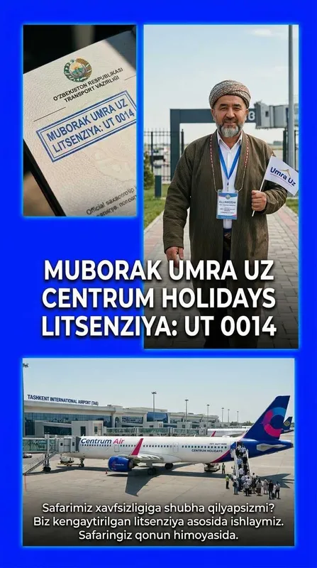 Centrum Holidays Umra Amallari Mirzo Ulugbek Muborak Umra Tur Paket 3