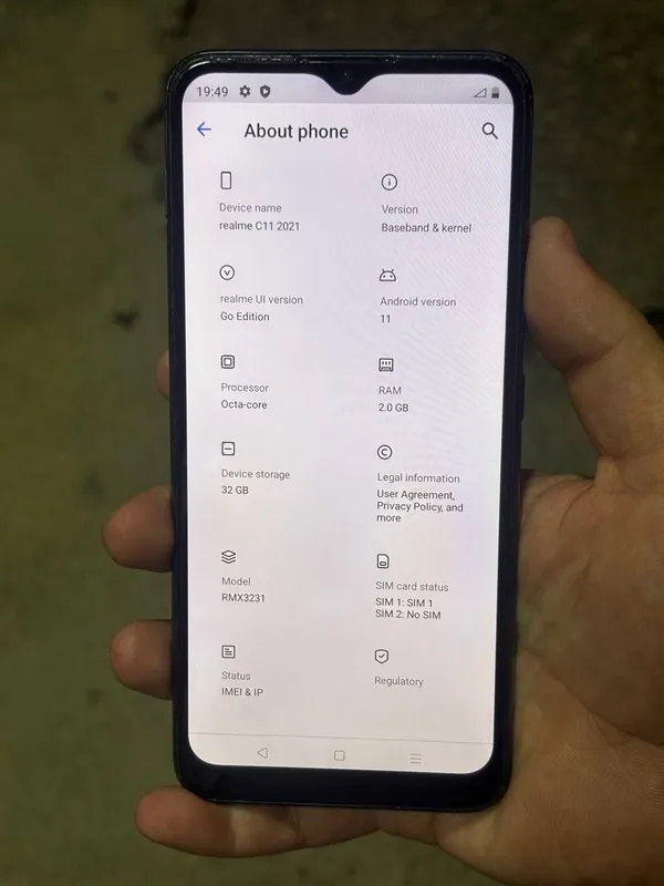 realme C 11 32 GB srochna sotladi aybi yoq — фото 1 realme C 11 32 GB srochna sotladi aybi yoq — фото 1