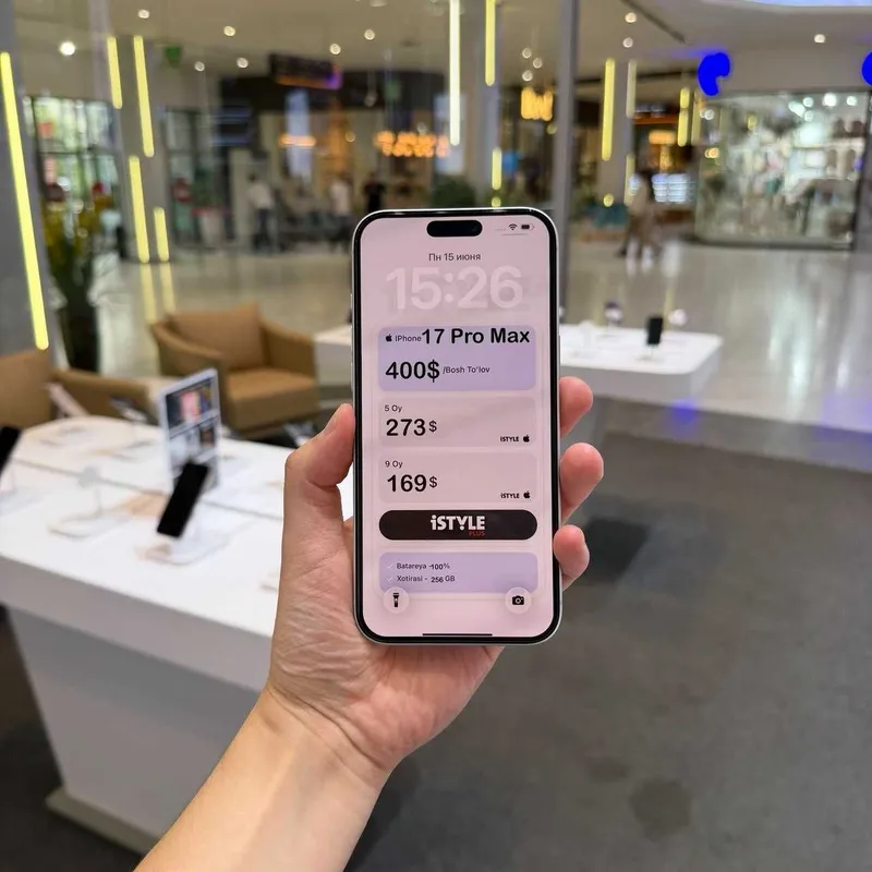iPhone 17 pro Max 256 GB Silver Sim+Esim Рассрочка, Halol nasiya savdo — фото 4