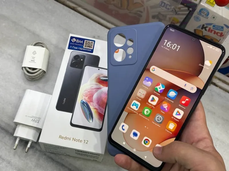 Redmi Note 12 Full kamplekt orginal zaryadchik — фото 1