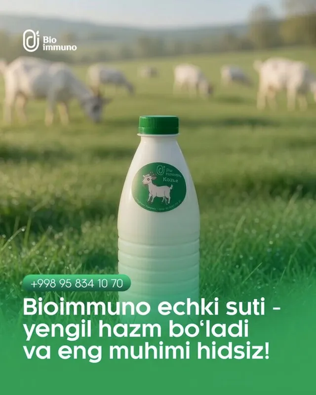 Tabiiy Tog’ Echki suti , birinchi qol ferma