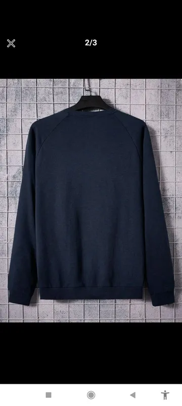 SHEIN Мужская толстовка с принтом динозавров и рукавами реглан — фото 1