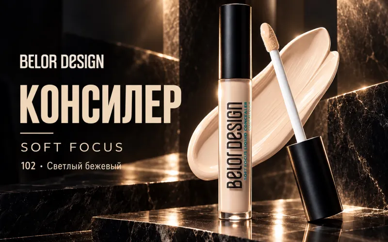 Консилер для лица и глаз, кремовый, тон 102 7 Консилер для лица и глаз, кремовый, тон 102 7