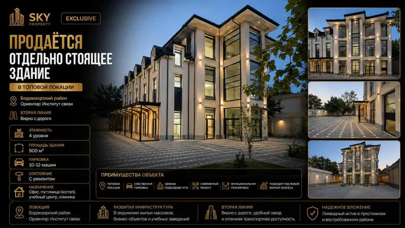 Коммерческое здание 900 м² | Под клинику и учебный центр