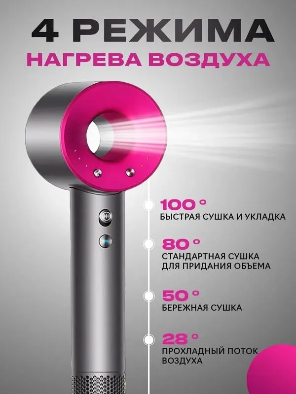 Фен для волос Super Hair Dryer, Dayson стайлер, сушка и укладка волос — фото 1