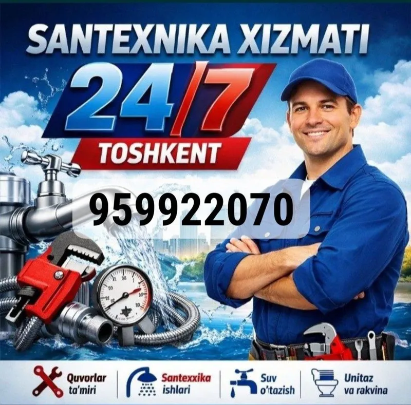 Сантехник хизмати 24/7 santexnik xizmati 24/7