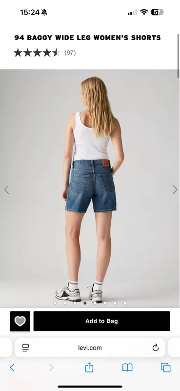 Джинсовые шорты Levis 1