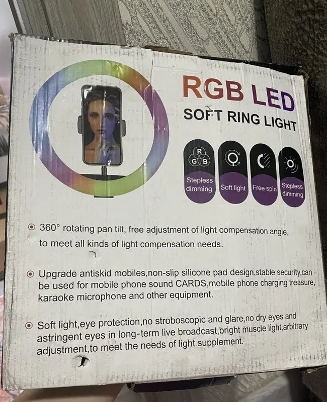 Led lampa chiroq selfi kamera uchun 6