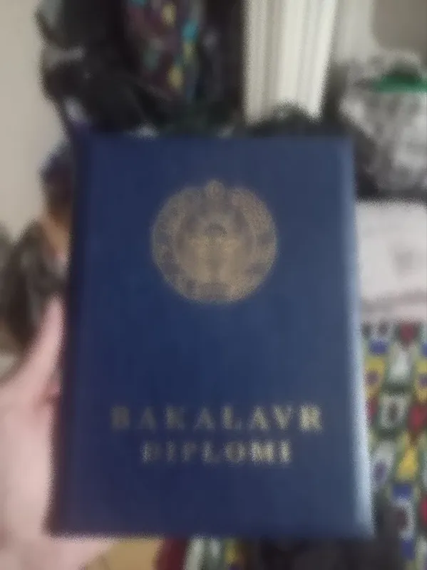 коричка(diplom muqovasi)диплома внутри пусто