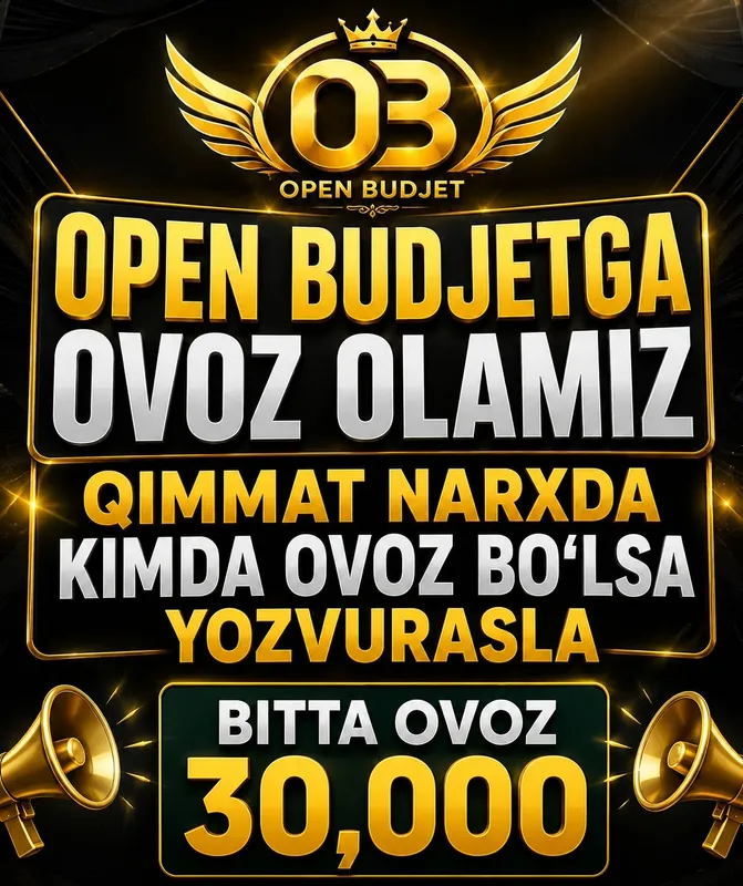 Open budjetga ovoz olamiz Open budjetga ovoz olamiz