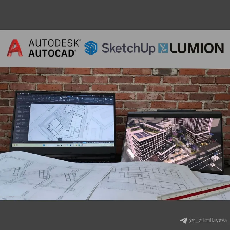 Онлайн занятие по AutoCAD, SketchUp и Lumion.