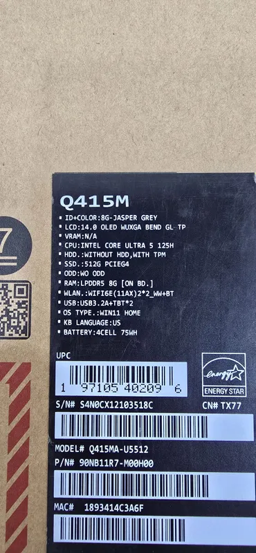 Ультрабук ASUS Zenbook 14 OLED Q415M — фото 2