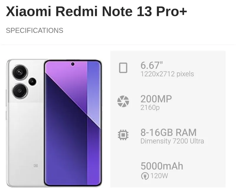 Redmi note 13 Pro + 5G 1 Redmi note 13 Pro + 5G 1