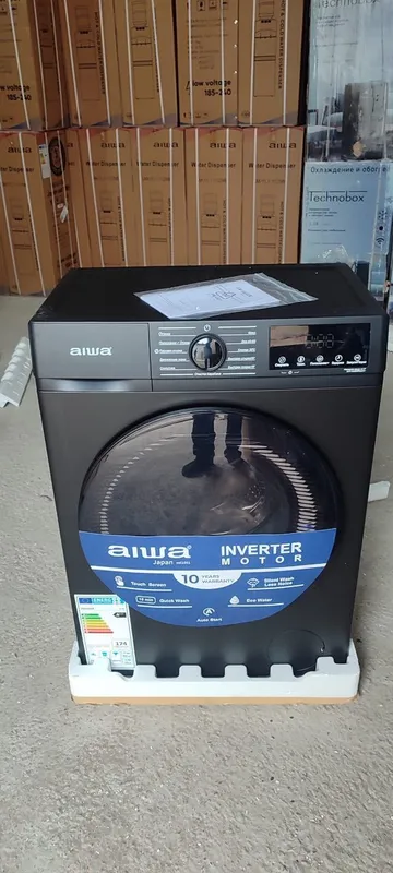 Стиральная машина AIWA (6 кг) — Японское Качество в Стильном Сером Цве 2