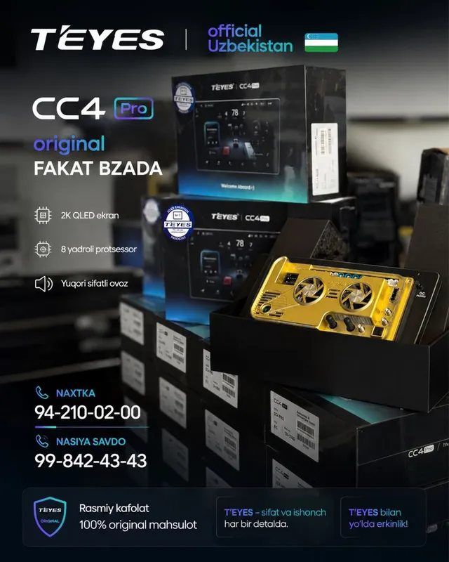 Teyes official Uzbekistan new model CC4 pro 12/256
