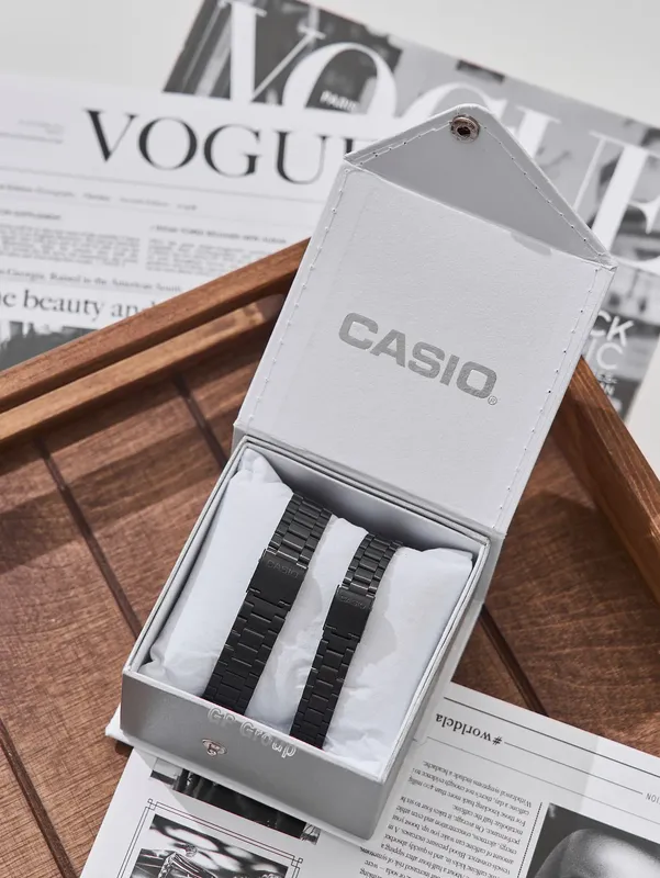 Soat casio, para juft soatlar zamonaviy kvadrat — фото 5