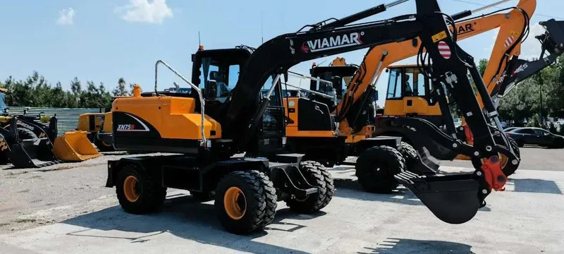 Колесный экскаватор VIAMAR XN-75В (двигатель Yanmar) — фото 3