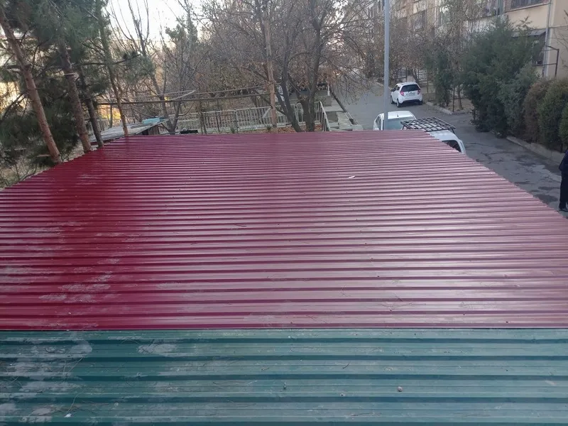 Tom yopamiz profnastil Slif turba o'rnatamiz Tom yopamiz profnastil Slif turba o'rnatamiz