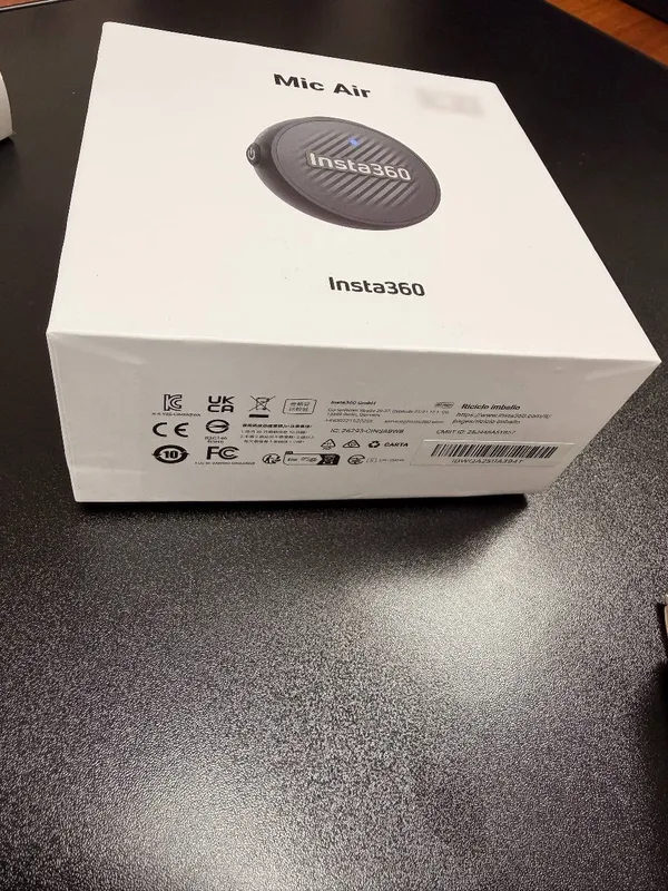 Insta360 Mic Air – yengil va zamonaviy simsiz mikrofon