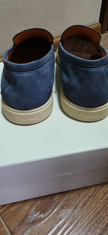 Мужские лоферы от эксклюзивного бренда "Santoni" made in Italy — фото 2