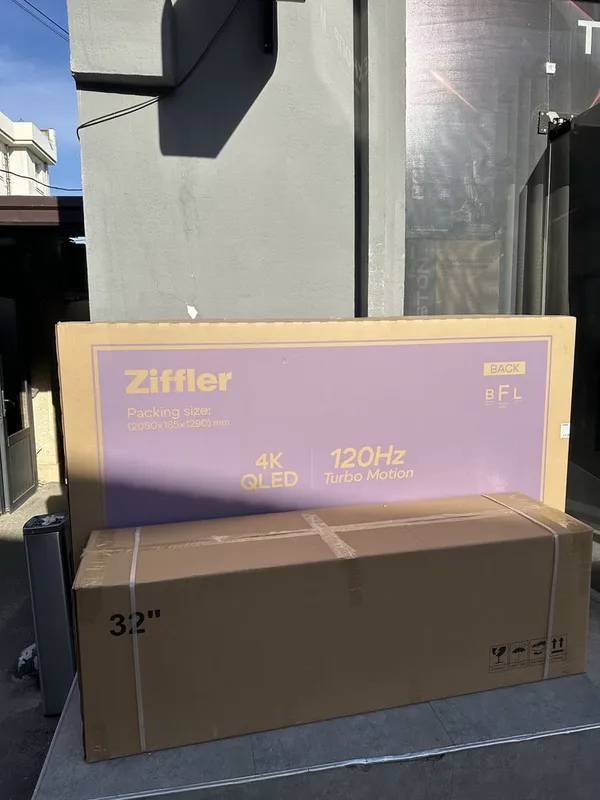Телевизор Ziffler 85’ 120гц Qled матрица , Доставка Прошивка в бонус! — фото 1