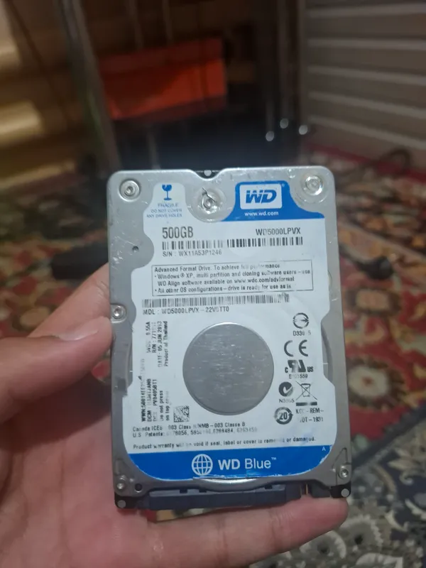noutbuk uchun ichki qattiq disk 500 g xotira (HDD)