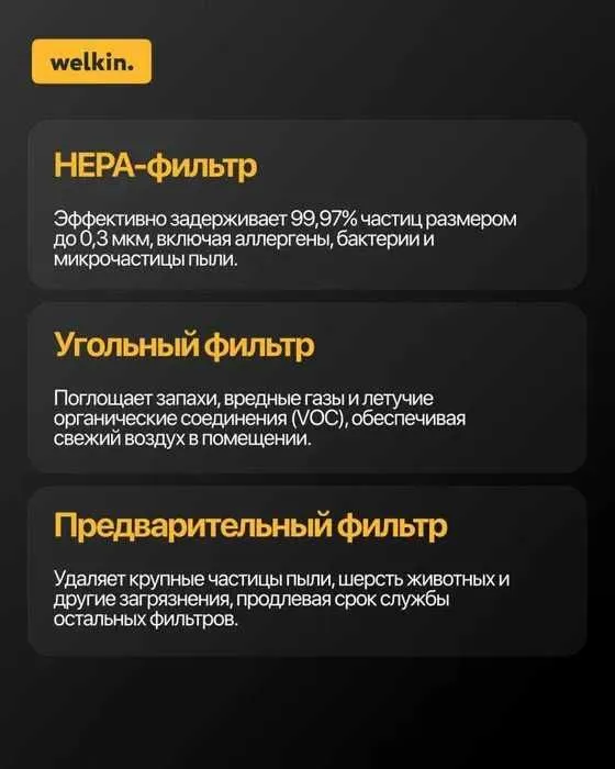 Фильтр для Очистителя воздуха Welkin К-08 комплект — фото 5
