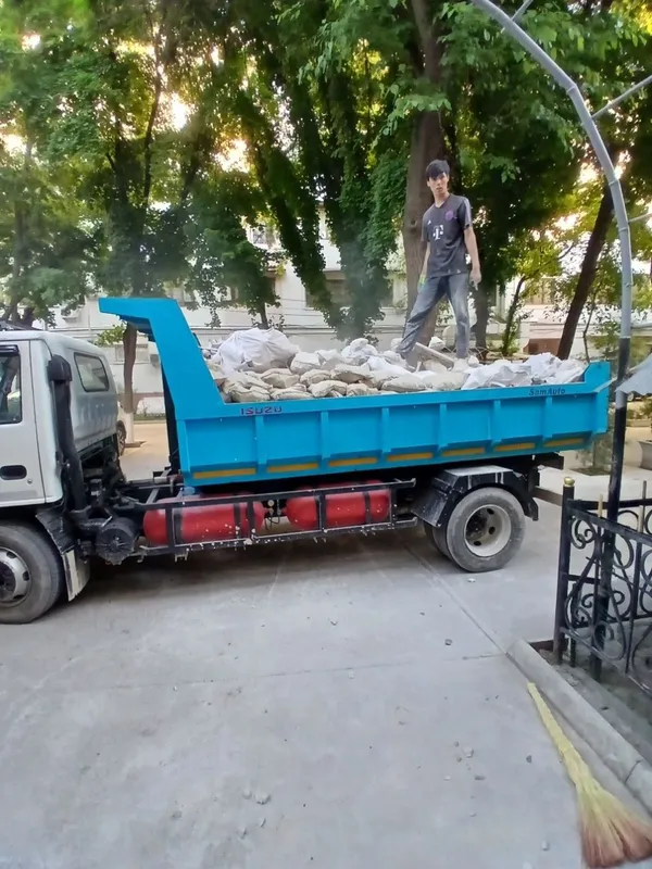 Вывоз мусора, исузи самасвал хизмати. Isuzu musor olib ketish hizmati