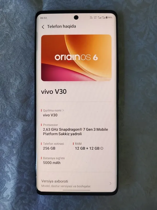 Vivo V30 5G 12/256 — фото 1