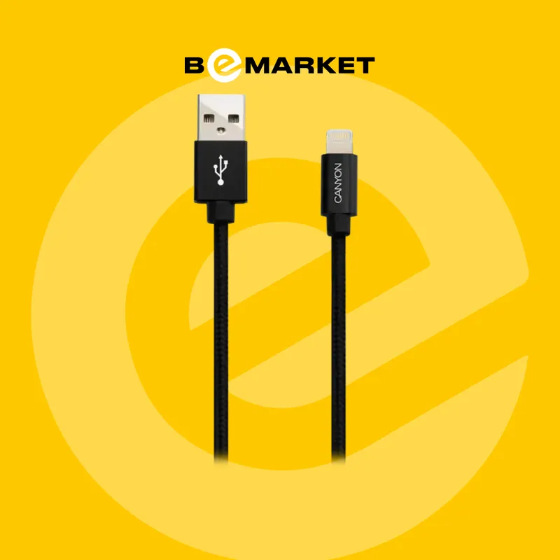 Кабель Canyon CNS-MFIC3B Lightning Black 2 Кабель Canyon CNS-MFIC3B Lightning Black 2