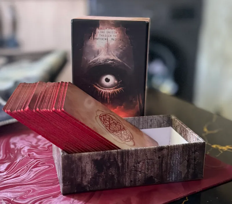 Taro kartalari, horror 12x7 sm, 80 dona, tilla qoplama bilan 6