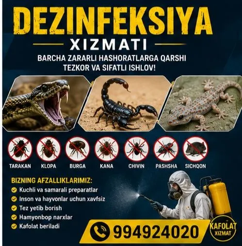 Dezinfeksiya ilon chayon 24/7