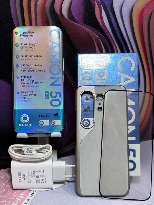 Продается Tecno Camon 50 Год гарантия+Доставка 2