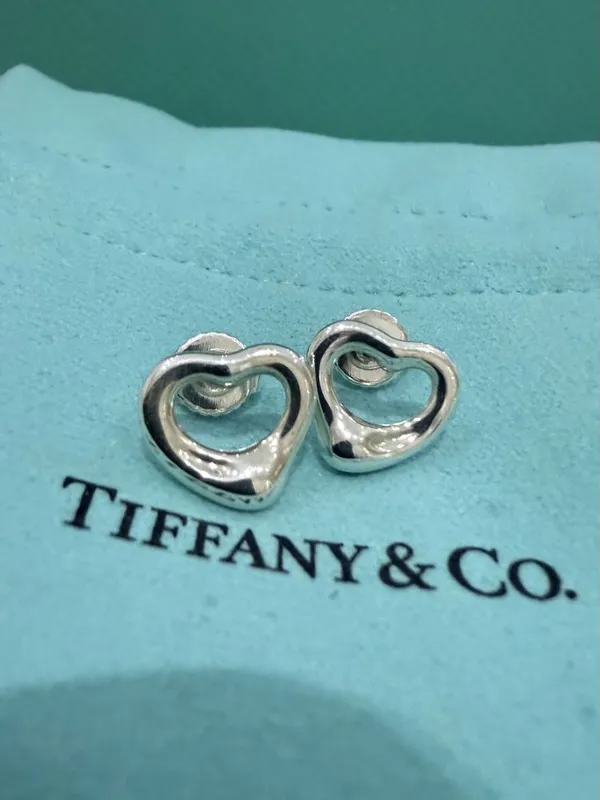 NEW Серьги Tiffany & Co Elsa Peretti Open Heart 600201