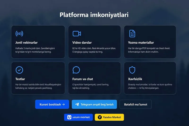 Tayyor onlayn ta'lim biznesi sotiladi (sayt + 15K Instagram) 3 Tayyor onlayn ta'lim biznesi sotiladi (sayt + 15K Instagram) 3