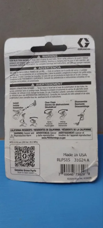 Graco RAC XLP 515 soplosi soplo ushlagichi bilan 2 Graco RAC XLP 515 soplosi soplo ushlagichi bilan 2