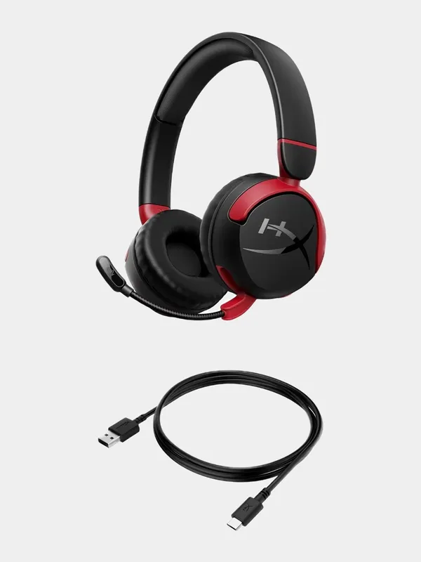 Игровые беспроводные наушники HyperX Cloud Mini (детские/подростковые), Bluetooth 5.3, черные — фото 5