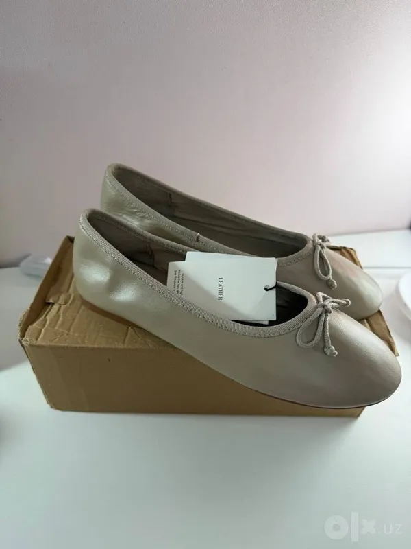 Новые кожаные балетки Mango 2 Новые кожаные балетки Mango 2