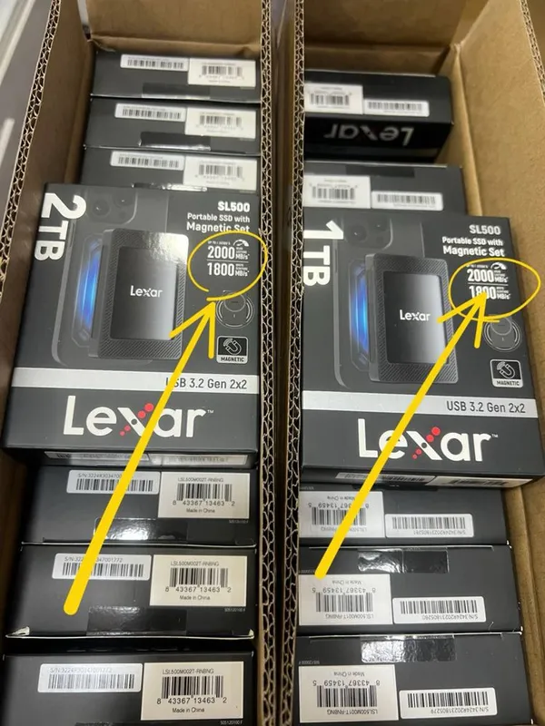 Lexar SL500 Portable ssd with magnetic set 1tb / 2tb (optom) в наличии — фото 6