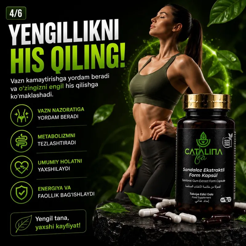 Sandaloz ekstrakti Catalina ozdiruvchi kapsula 4